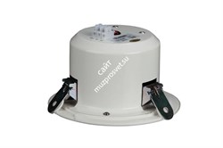 VOLTA CS-6FT Потолочный громкоговоритель с огнезащитным колпаком 6 Вт/3 Вт. Диапазон частот 90-18 000 Гц.  Цвет - белый. 12шт. в коробке: 58,2х39,2х29,5 см. - фото 150284