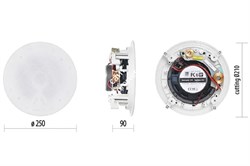 AMC PC 6HP Громкоговоритель потолочный 6.5", 35 Вт, 75 - 20000 Гц, белый - фото 150329