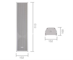 VOLTA OS-40T Настенный громкоговоритель всепогодный двухполосный. Мощность 40 Вт/20 Вт. 2шт. в коробке: 64х32,5х11,5см. - фото 150457