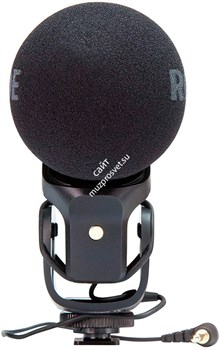 RODE Stereo VideoMic стерео накамерный микрофон  для использования совместно с цифровыми видеокамерами, диаграмма направленности: суперкардиоида, частотный диапазон: 40Гц-20кГц, выходной импеданс: 200 Ом, сигнал/шум: 74 дБ (1 кГц на 1 Па), эквивалентный ш - фото 152815