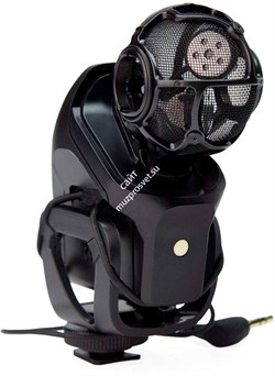 RODE Stereo VideoMic стерео накамерный микрофон  для использования совместно с цифровыми видеокамерами, диаграмма направленности: суперкардиоида, частотный диапазон: 40Гц-20кГц, выходной импеданс: 200 Ом, сигнал/шум: 74 дБ (1 кГц на 1 Па), эквивалентный ш - фото 152825