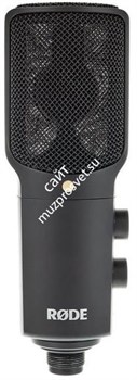 RODE NT-USB Универсальный USB конденсаторный микрофон с нулевой задержкой мониторинга и plug & play функциолналом. Совместим с PC, Mac, iPad и большинством Android планшетов,  частотный диапазон 20-20000 кГц, динамический диапазон >96 дБ, максимальное SPL - фото 152871