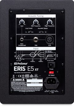 PreSonus Eris E5 XT активный студийный монитор (bi-amp) 5,25"кевлар+1" НЧ45+ВЧ35Вт 48-20000Гц 102дБ(пик), эллиптический рупор100х50° - фото 153337