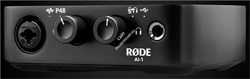 RODE AI-1 одноканальный USB аудиоинтерфейс с комбо XLR/инструмент. входом. Высококачественный усилитель для наушников и балансный TRS Jack выход - фото 153379
