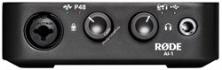 RODE AI-1 одноканальный USB аудиоинтерфейс с комбо XLR/инструмент. входом. Высококачественный усилитель для наушников и балансный TRS Jack выход - фото 153386