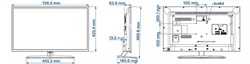 Профессиональный светодиодный LED-телевизор 32" EasySuite, светодиодный, DVB-T2/T/C  32HFL3010T/12 Philips - фото 153889