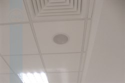 Встраиваемая потолочная двухполосная акустическая система, 30W / 16ohm, фильтр 2-го порядка, круглая, белая - фото 155138