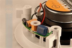 Встраиваемая потолочная двухполосная акустическая система, 40W / 16ohm, фильтр 2-го порядка, круглая, белая - фото 155143