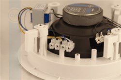 Экономичная встраиваемая  потолочная двухполосная акустическая система,  3/6/10W, 100V, круглая, белая - фото 155166