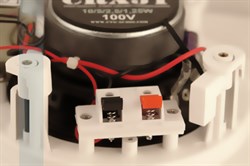 Встраиваемая потолочная двухполосная акустическая система  1,25/2,5/5/10W, 100V, круглая, белая - фото 155188