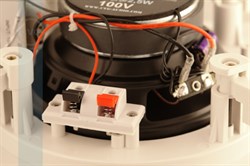 Встраиваемая потолочная двухполосная акустическая система  2,5/5/10/20W, 100V, круглая, белая - фото 155197