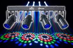 CHAUVET-DJ 4 Play2 комплект из 4 светодиодных эффектов `лунный цветок` на Т-образной перекладине - фото 155774