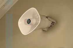 Рупорный громкоговоритель для систем Public Address, 1.9/3.8/7.5/15W — 100V, 8 Ohm - 15W, IP55,  пластиковый корпус, белый - фото 155888