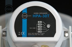 Рупорный громкоговоритель для систем Public Address, 3.8/7.5/15/30W - 100V, 8 Ohm - 30W, IP55,  пластиковый корпус, белый - фото 155890