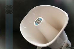 Рупорный громкоговоритель для систем Public Address, 3.8/7.5/15/30W - 100V, 8 Ohm - 30W, IP55,  пластиковый корпус, белый - фото 155893