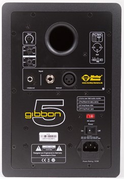 Monkey Banana Gibbon5 black Студийный монитор 5,25', диффузор: полипропелен, твиттер 1', LF 80W, HF 30W, балансный вход XRL/Jack - фото 156030