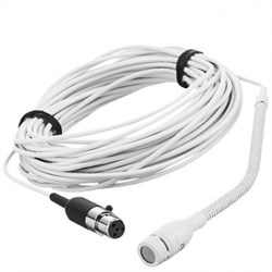 SHURE MX202WP-A/C миниатюрный театрально-хоровой кардиоидный подвесной микрофон с преампом и потолочным креплением, цвет белый - фото 156046