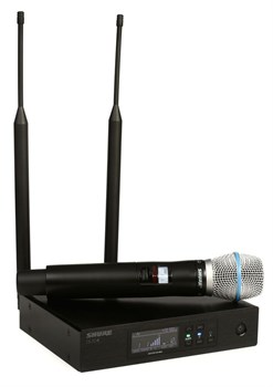 SHURE QLXD24E/B87A G51 вокальная радиосистема с ручным передатчиком BETA87A, частотный диапазон 470-534 MHz - фото 156144