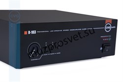 Профессиональный 2-х канальный стереофонический усилитель, 2x50W/8ohm, 2x75W/4ohm, 4-8ohm, 3 Line input – 3x2RCA, один Mic input TRS/XLR, EXT.MUTE/ FULL MUTE, stereo/bridge/parallel - фото 156642