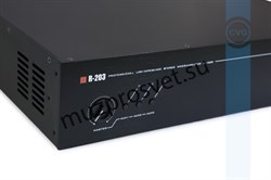 Профессиональный 2-х канальный стереофонический усилитель, 2x100W/8ohm, 2x150W/4ohm, 4-8ohm, 3 Line input - 2RCA, 2 mic input 2xTRS/XLR, Line/Mix EQ, EXT.MUTE/ FULL MUTE, stereo/bridge/parallel - фото 156655