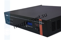 Профессиональный 2-х канальный стереофонический усилитель, 2x100W/8ohm, 2x150W/4ohm, 4-8ohm, 3 Line input – 3x2RCA, встроенный USB/SD плеер, FM тюнер, Bluetooth, 2 mic input 2xTRS/XLR, Line/Mix EQ, EXT.MUTE/ FULL MUTE, stereo/bridge/parallel - фото 156662