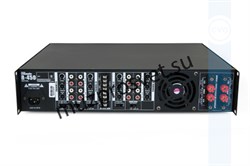 Профессиональный низкоомный 4-х канальный усилитель, 4x50W/8ohm, 4x75W/4ohm, 4-8ohm, input 4x2RCA, EQ/EXT.MUTE для каждого канала, режимы split/bridge для A/B и C/D каналов, внутренняя маршрутизация сигнала, корпус 2U - фото 156676