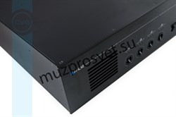 Профессиональный четырехканальный высококачественный усилитель мощности для многозонных систем трансляции музыки и речевого оповещения, 4x240W / 100V, балансный Euro Block вход, линкующий балансный Euro Block выход раздельно для каждого канала, 3U - фото 156761