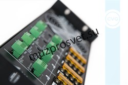 Профессиональный четырехканальный высококачественный усилитель мощности для многозонных систем трансляции музыки и речевого оповещения, 4x240W / 100V, балансный Euro Block вход, линкующий балансный Euro Block выход раздельно для каждого канала, 3U - фото 156763