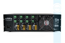 Профессиональный четырехканальный высококачественный усилитель мощности для многозонных систем трансляции музыки и речевого оповещения, 4x240W / 100V, балансный Euro Block вход, линкующий балансный Euro Block выход раздельно для каждого канала, 3U - фото 156765