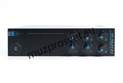 Миниатюрный экономичный Public Address настольный микшер – усилитель, 40W - 100V / 4-16ohm, 2 - AUX in, 1-MIC in (priority) - фото 156784