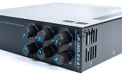 Миниатюрный настольный / настенный Public Address микшер - усилитель 120W/100V, 2Aux in – 2 х 2RCA, Mic In – XLR/TSR 6,35mm - фото 156798