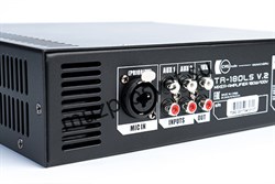 Миниатюрный настольный / настенный Public Address микшер - усилитель 180W/100V, 2Aux in – 2 х 2RCA, Mic In – XLR/TSR 6,35mm - фото 156808