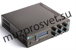 Миниатюрный экономичный Public Address микшер – усилитель, 40W/100V, MP3 (USB/SD) плеер / FM тюнер / Bluetooth., 2xAux In – 2x2RCA, Mic In – XLR/TSR 6,35mm - фото 156836