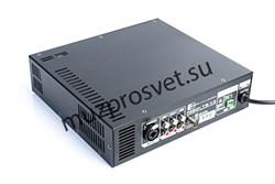 Миниатюрный экономичный Public-Address микшер-усилитель, 180W/100V, mp3 (USB/SD) плеер / FM tuner / Bluetooth, 2xAux IN – 2x2RCA, MIC in – XLR/TRS 6,35mm - фото 156858