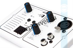 Настенный зональный удаленный контроллер управления CVGaudio PMM- 380 CAT5e/6 с линейным (2RCA) и микрофонным (XLR) входами, громкость, выбор входа, удаление 100m, белый пластик - фото 156970