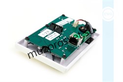 Настенный зональный удаленный контроллер управления CVGaudio PMM- 380 CAT5e/6 с линейным (2RCA) и микрофонным (XLR) входами, громкость, выбор входа, удаление 100m, белый пластик - фото 156971