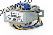 Трансформатор понижающий для подключения 8ohm акустических систем к 100V трансляционной линии. Мощность 3W / 1.5W - 100V - фото 157283