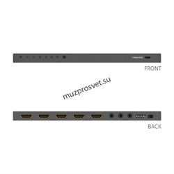 Коммутатор (Свитчер) PureTools PT-SW-HD41S HDMI 4x1, 4K (60Hz 4:2:0), автоматическое переключение, ARC. - фото 158907
