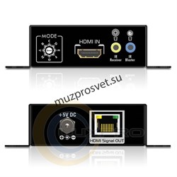 Комплект приемника и передатчика PureTools PT-E-HD10 HDMI и двунаправленного IR сигнала по витой паре на расстояние до 60м - фото 159008