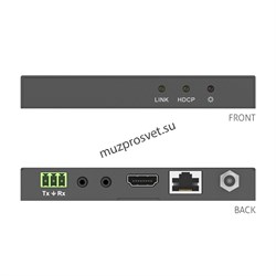 Приемник сигнала HDMI PureTools PT-HDBT-702-RX, 4K, 40m 4K / 70m 1080p через HDBaseT - фото 159032