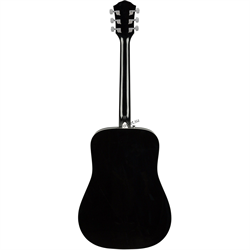 FENDER FA-125 DREADNOUGHT, BLACK WN акустическая гитара с чехлом, цвет черный - фото 159916