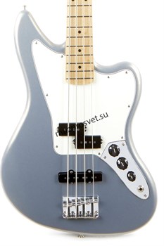 FENDER PLAYER JAGUAR® BASS, MAPLE FINGERBOARD, SILVER 4-струнная бас-гитара, цвет серый - фото 160055