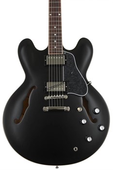 GIBSON 2019 ES-335 SATIN TRANS BLACK полуакустическая электрогитара, цвет черный, в комплекте кейс - фото 160132