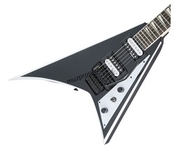 JACKSON JS32 RR, AH FB - BLACK W/WHITE BEVELS электрогитара, цвет черный с белыми гранями - фото 160284