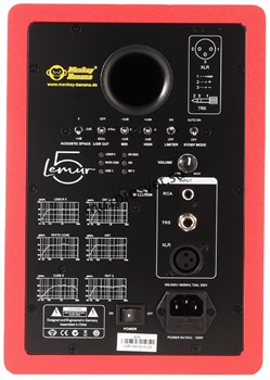 Monkey Banana Lemur5 red Моделирующий студийный монитор, диффузор 5,25', материал диффузора: кевлар, материал твиттера: алюминий - фото 160390