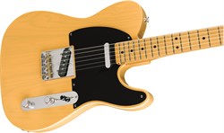 FENDER VINTERA '50S TELECASTER® MODIFIED, MAPLE FINGERBOARD, BUTTERSCOTCH BLONDE электрогитара, цвет жёлтый, в комплекте чехол - фото 160554