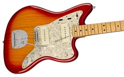 FENDER American Ultra Jazzmaster®, Maple Fingerboard, Plasma Red Burst электрогитара, цвет красный в комплекте кейс - фото 160674