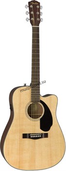 FENDER CD-60SCE Dread Nat WN электроакустическая гитара, цвет натуральный - фото 160886