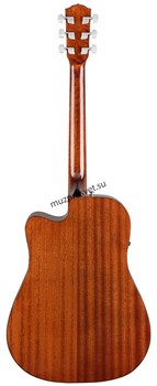 FENDER CD-60SCE DREAD ALL-MAH WN электроакустическая гитара, цвет натуральный - фото 161541