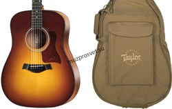 TAYLOR 110e-SB электроакустическая гитара, цвет санбёрст, в комплекте чехол - фото 162098